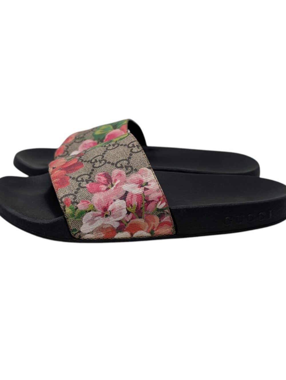 Gucci GG Web Supreme Bloom Floral Slide Sandals Size EU 38 - Picture 3 of 15